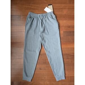 New Nike Dri-FIT Standard Fit Gray Sweatpants Tapered Ankle Sz S